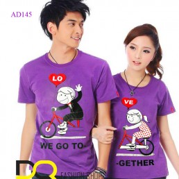 Áo đôi màu tím, trẻ trung