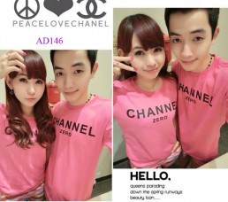 Áo đôi màu hồng sen