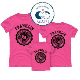 Mẫu áo gia đình in Franklin