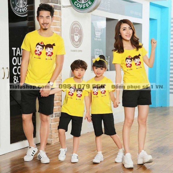 Mẫu áo tết gia đình 2019