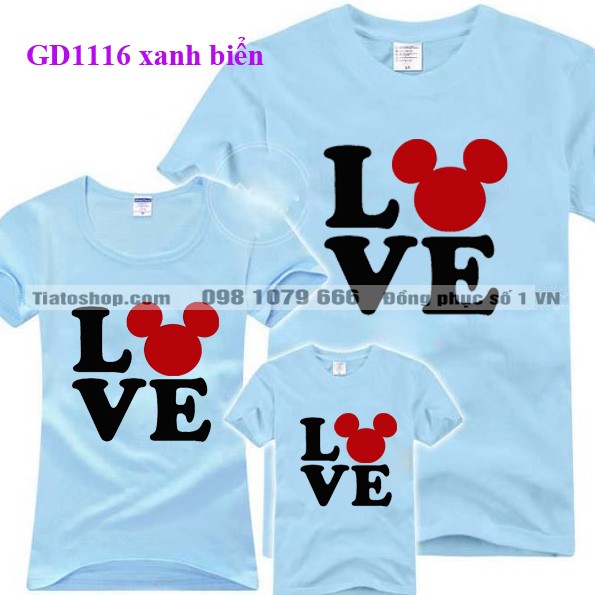 Áo gia đình Love