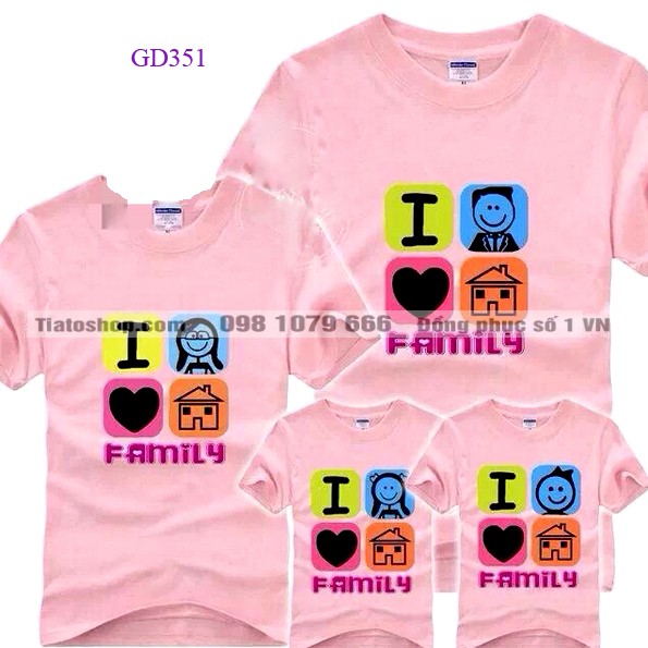 Áo gia đình I Love