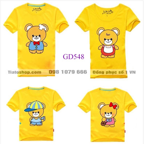 Áo thun đồng phục gia đình