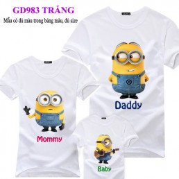Đồng phục gia đình giá rẻ, thun cotton tại Hà Nội