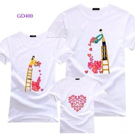 Mẫu áo thun gia đình cực đẹp