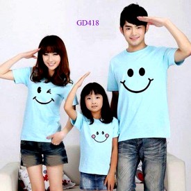 Áo gia đình nụ cười dễ thương