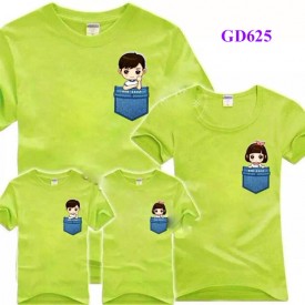 Áo gia đình mầu xanh cốm