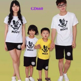 Bộ đồng phục áo gia đình - Mouse