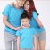 Áo thun trơn 4 chiều xanh thiên thanh